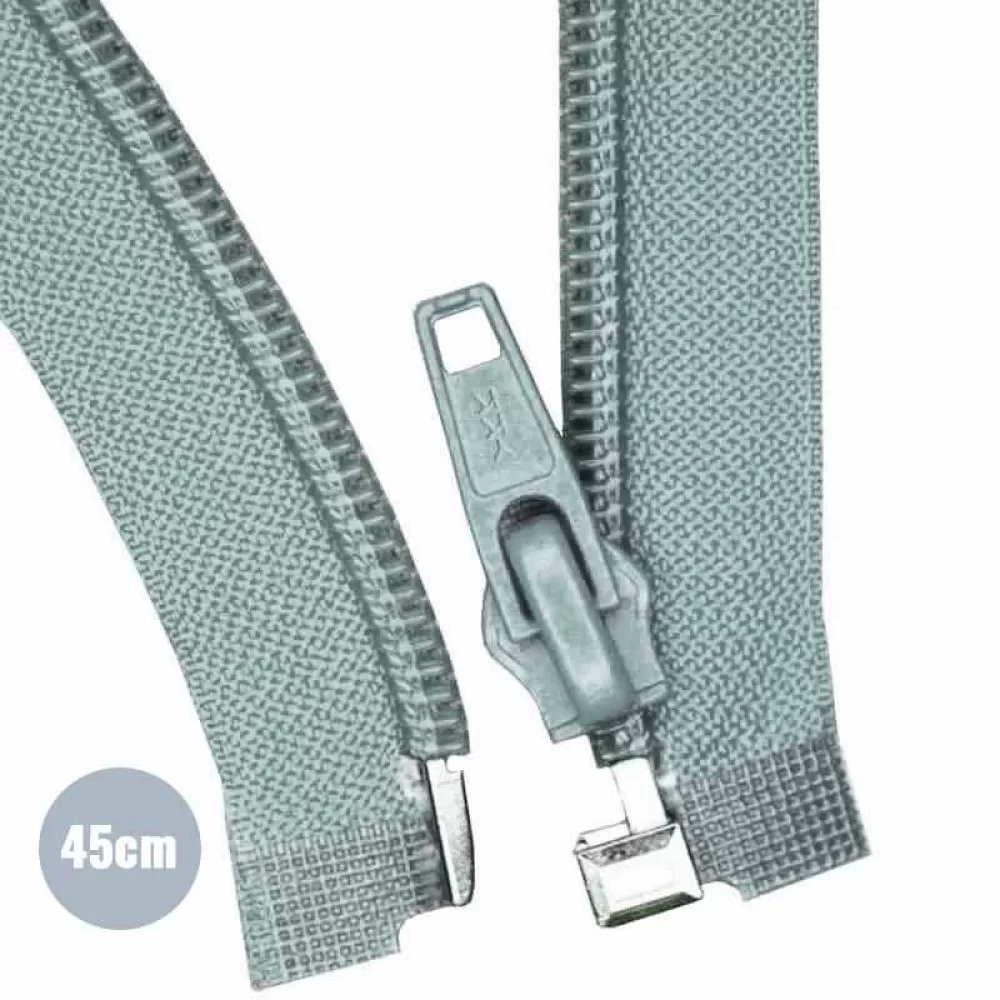 Divisible Spiral Zipper YKK Old Green (257) 45CM Nylon