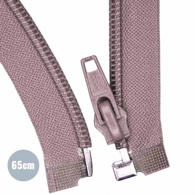 Cerniera Lampo Divisibile YKK Rosa Antico 65CM Nylon - (Divisibile Cerniera Lampo YKK In Plastica)
