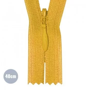 Fermetures Éclair Invisible Ocre (846) YKK 40CM Non Séparable