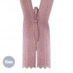 Invisible Zipper Old Pink (221) 15CM YKK Invisible Zipper Old Pink YKK 15CM Not Divisible - (Invisible Zippers YKK)