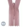 Blinde Rits Oud Roze (221) 60CM YKK Niet Deelbaar
