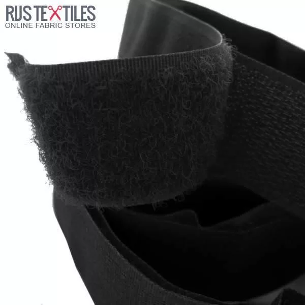 Klittenband Opnaaien Zwart 20mm (Per 25m)