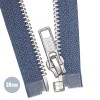 Silber Metall Teilbarer Reißverschluss YKK Dunkel Jeans (398) 30CM