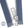 Zilver Metaal Deelbare Rits YKK Donker Jeans (398) 40CM