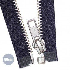 Cerniera Lampo Metallo Argento Divisibile YKK Marina (058) 60CM
