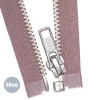 Métal Argentée Fermeture Éclair Séparable YKK Vieux (221) Rose 60CM