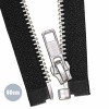 Metal Delbare Lynlåse YKK Sort (580) 80CM Nikkel