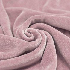 Nicky Velour Fabric Old Pink
