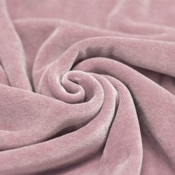 Nicki Bomuld Stof Gammel Pink