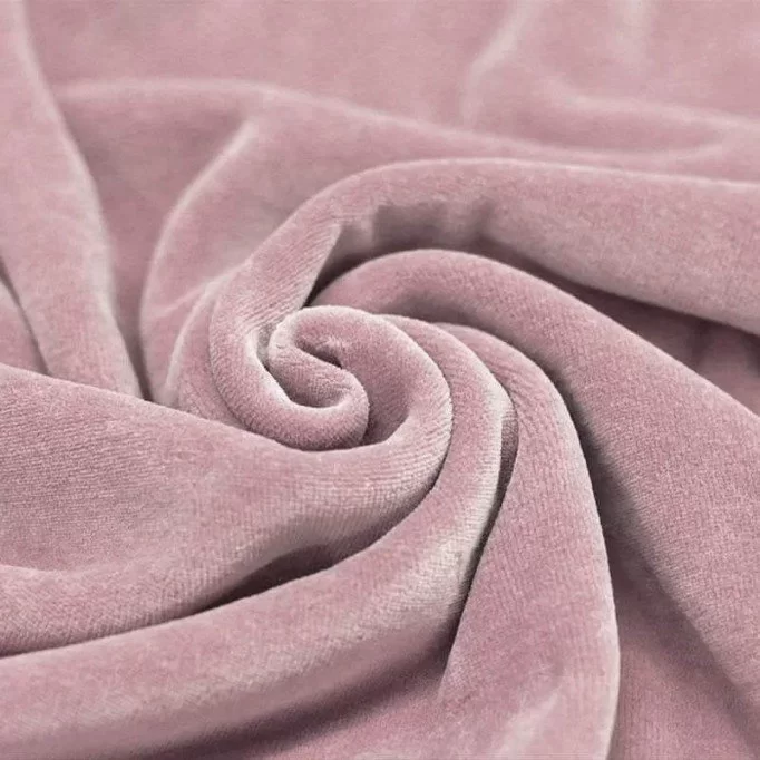 Tessuto Velluto Di Cotone Nicky Rosa Antico - (Velluto Di Cotone Nicky)
