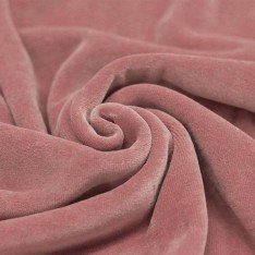 Nicky Velour Fabric Clay Pink