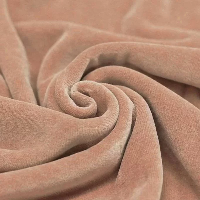 Nicky Velour Fabric Peach - (Nicky Velour Fabric)