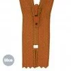 Lynlås YKK Cognac 60CM Nylon Ikke Delbar - (Ikke Delbar YKK Lynlåse Kunststof)