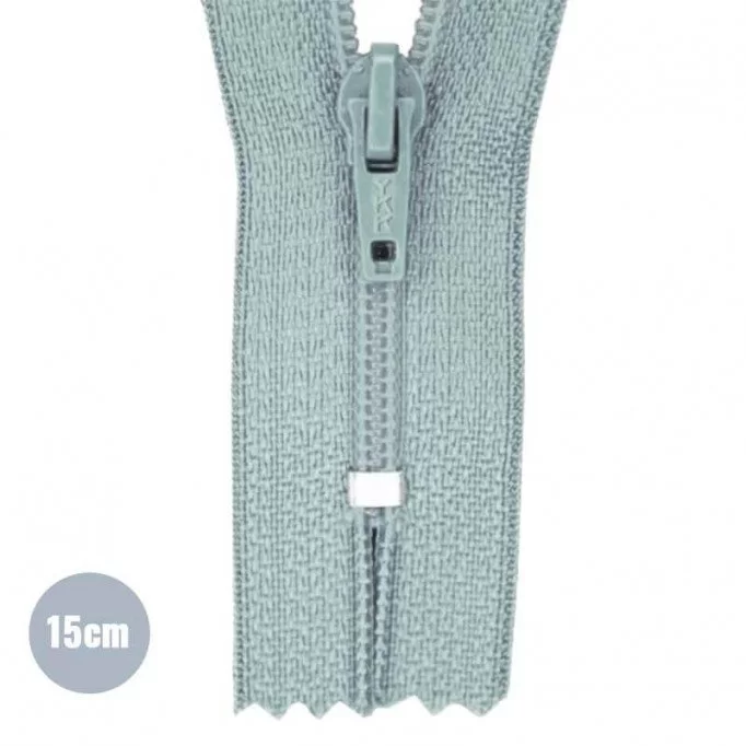 Spiralreißverschluss Alt Grün (257) 15CM Nylon Nicht Teilbar Reißverschlüsse Alt Grün 15CM Nylon Nicht Teilbar - (Nicht Teilbar YKK Reissverschlüsse Nylon)