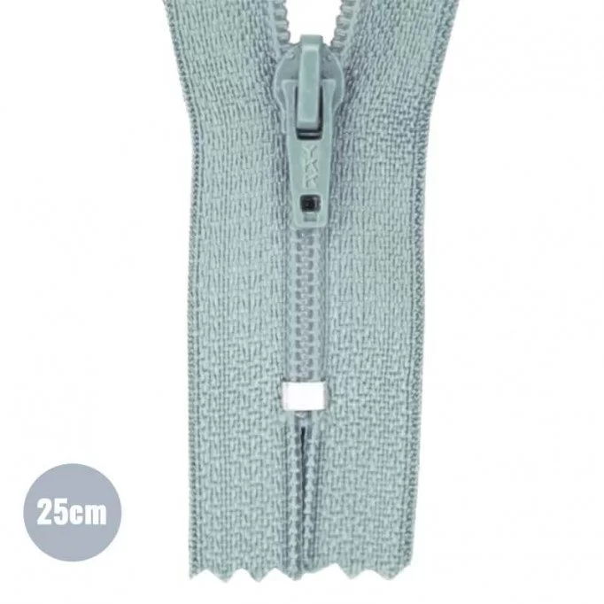 Rits YKK Oud Groen 25CM Nylon Niet Deelbaar - (Niet Deelbare Nylon Ritsen YKK)