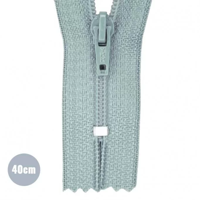 Rits YKK Oud Groen 40CM Nylon Niet Deelbaar - (Niet Deelbare Nylon Ritsen YKK)