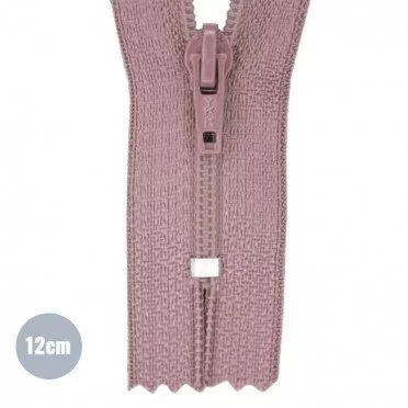 Cerniera Lampo YKK Rosa Antico 12CM Nylon Non Separabile - (Indivisibili Cerniera Lampo YKK In Plastica)