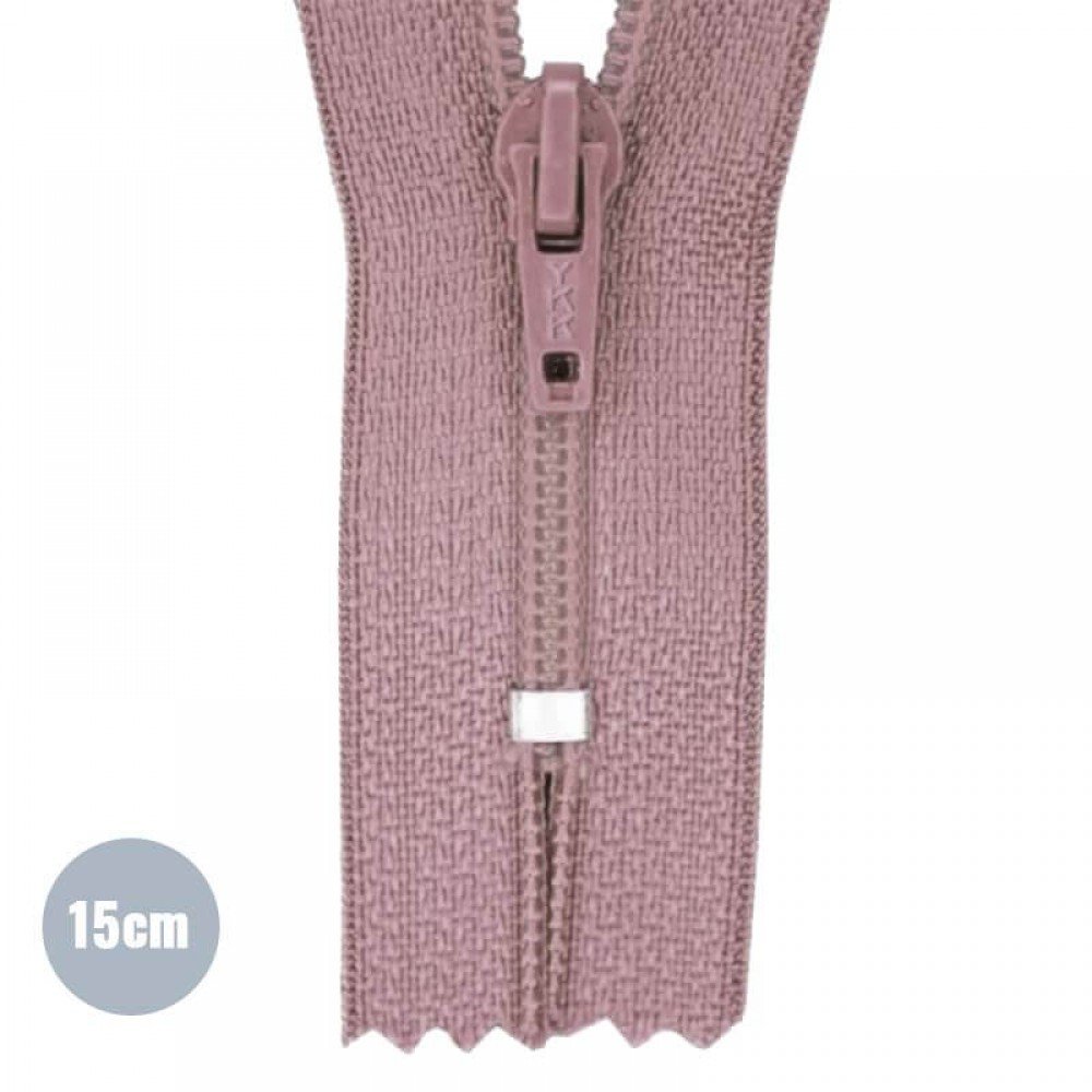 Spiral Lynlås YKK Gammel Pink (221) 15CM Nylon Ikke Delbar