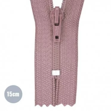 Coil Zipper YKK Stary Różowy 15CM Nylon Not Divisible Zamki Błyskawiczne Spiralne Nierozdzielcze YKK