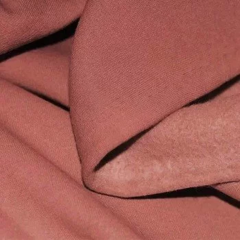 Tissu Sweat Molleton Rose Argile Tissu Sweat Molleton Rose Argile
