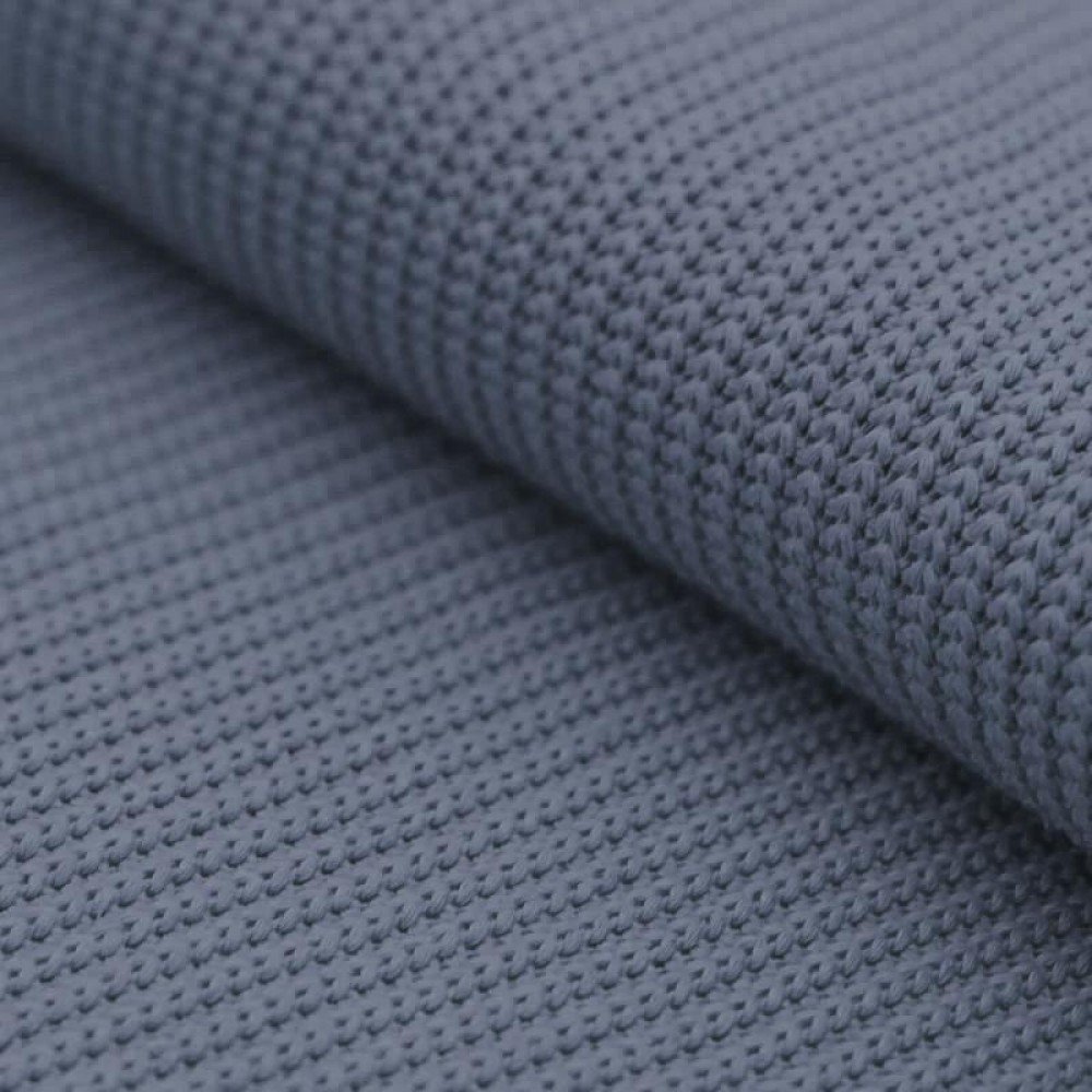 Big Knit Fabric Dark Jeans