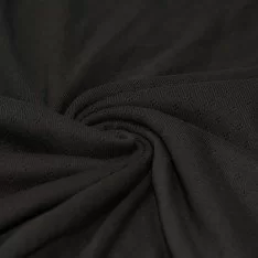 Tissu Jersey Pointoille (Mini) Noir
