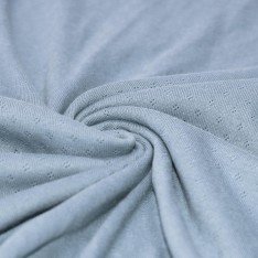 Pointelle Cotton Jersey Fabric (Mini) Light Jeans