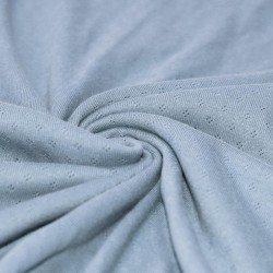 Pointelle Cotton Jersey Fabric (Mini) Light Jeans