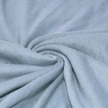 Tessuto A Maglia Pointoille (Mini) Jeans Chiaro - (Jersey Tessuti)
