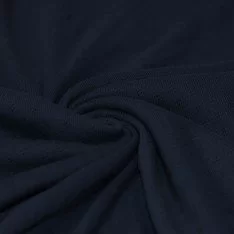Pointoille Bomuldsjersey Stof (Mini) Navy