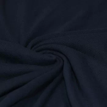 Pointelle Cotton Jersey Fabric (Mini) Navy