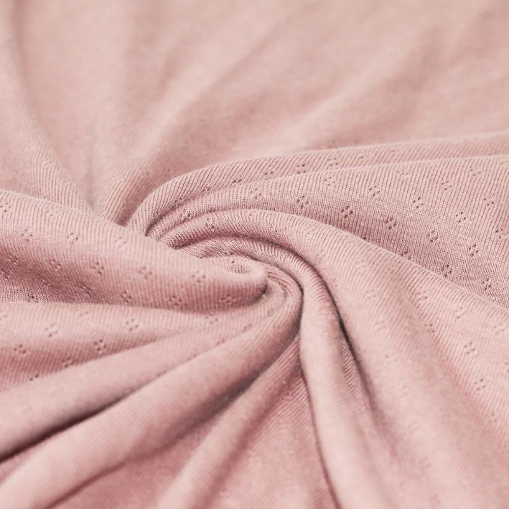 Pointelle Jersey Stof (Mini) Nude Roze
