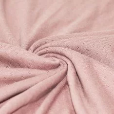 Pointoille Bomuldsjersey Stof (Mini) Nude Pink