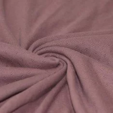 Pointoille Bomuldsjersey Stof (Mini) Gammel Mauve
