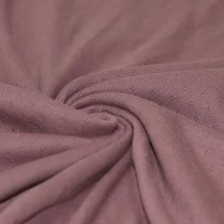 Pointoille Feinstrickjersey Stoff (Mini) Altmauve Pointoille Feinstrickjersey Stoff (Mini) Altmauve