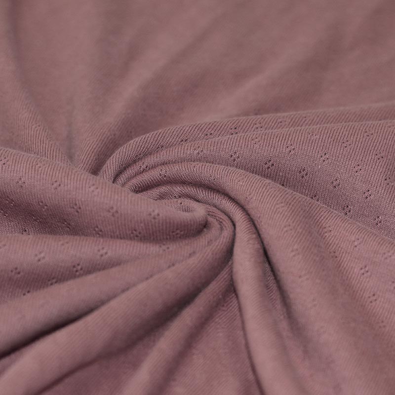 Pointelle Jersey Stof (Mini) Oud Mauve