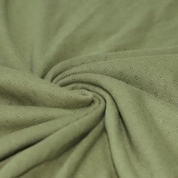 Tissu Jersey Pointoille (Mini) Olive Tissu Jersey Pointoille (Mini) Olive