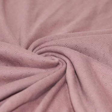 Pointoille Feinstrickjersey Stoff (Mini) Altrosa - (Jersey Stoffe)