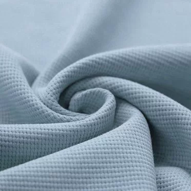 Tessuto Jersey Di Waffle Piqué Jeans Chiaro - (Jersey Tessuti)