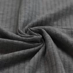 Breitcord Rippjersey Stoff Dunkelgrau Melange Breitcord Rippjersey Stoff Dunkelgrau Melange