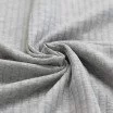 Wide Drop Needle Rib Fabric Light Grey Melange - (Jersey Fabrics)