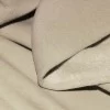 Tissu Sweat Molleton Beige Foncé