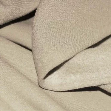 Sweatstoff Dunkel Beige Angeraut - (Sweatstoff Angeraut)