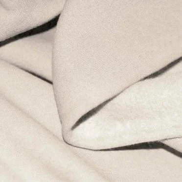 Tissu Sweat Molleton Beige Clair - (Tissu Sweat Molleton)