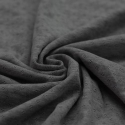 Tessuto A Maglia Pointoille (Mini) Grigio Scuro Melange
