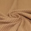Brede Rib Jersey Stof Camel - (Jersey Stoffen)