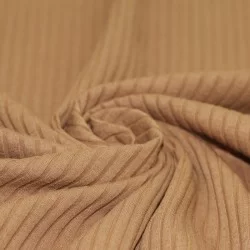 Wide Drop Needle Rib Fabric Camel Wide Drop Needle Rib Fabric Camel