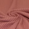 Brede Rib Jersey Stof Klei Roze
