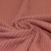 Brede Rib Jersey Stof Klei Roze - (Jersey Stoffen)
