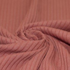 Wide Drop Needle Rib Fabric Clay Pink